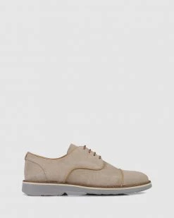 Coupon 🛒 Brando Flint Casual Lace Ups Beige 🎉