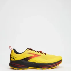 Best deal ⭐ Brooks Cascadia 16 - Men's Yellow, Black & Grenadine ✔️