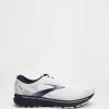 Deals 🛒 Brooks Ghost 14 - Men's White, Grey & Navy 😀