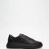 Cheapest 😀 Calvin Klein Low Top Lace Up Sneakers Fashion Black 😍