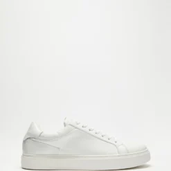 Buy 🛒 Calvin Klein Low Top Lace Up Sneakers Triple White ⌛