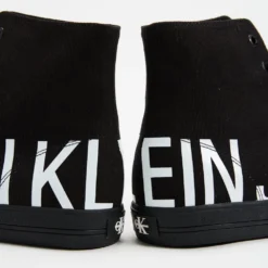 Deals 🔔 Calvin Klein Jeans Vulcanized Logo Mid Sneaker - Men's Triple Black 🎉 -Mens Shoes Shop http3A2F2Fstatic.theiconic.com .au2Fp2Fcalvin klein jns 1246 4283531 4