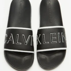 New 😉 Calvin Klein Jeans CK Padded Slides Black 👏