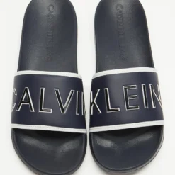 Discount ✨ Calvin Klein ✔️ Jeans CK Padded Slides Night Sky ⭐