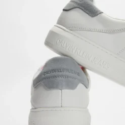 Deals ✔️ Calvin Klein 🤩 Jeans Casual Cupsole Laceups - Men's White & Salsa 🛒 -Mens Shoes Shop http3A2F2Fstatic.theiconic.com .au2Fp2Fcalvin klein jns 7373 2183531 4