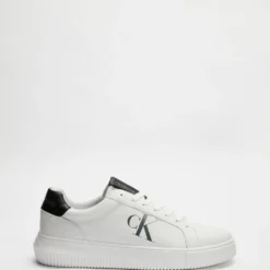 New 🌟 Calvin Klein Jeans Chunky Cupsole Laceup Sneakers - Men's Bright White 😀