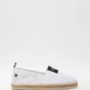 Best Pirce 🎉 Calvin Klein 💯 Jeans Patch Espadrilles Bright White ❤️