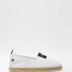 Best Pirce 🎉 Calvin Klein 💯 Jeans Patch Espadrilles Bright White ❤️