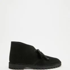 Coupon ❤️ Clarks Originals Desert Rock Suede Boots - Men's Black Suede 🌟