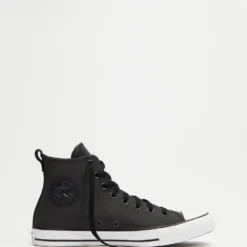 Flash Sale ⌛ Converse Chuck Taylor All Star Leather Engineered Optimism Hi-Top - Unisex Almost Black, White & Black 🛒