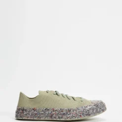 Best Sale 😉 Converse Chuck Taylor All Star 70 Renew Knit Low Top - Unisex Light Field Surplus, String & Barely Volt 🧨