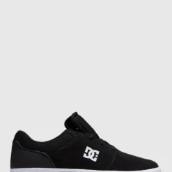 Cheapest 😀 DC Shoes Mens Crisis 2 Leather 😍 Shoe BLACK/WHITE ⭐