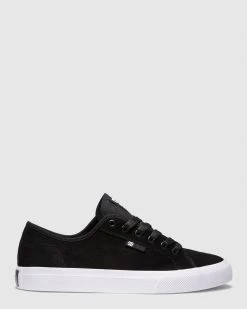Best deal ✔️ DC 🎁 Shoes Men's Manual Suede Skate 🔔 Shoes BLACK/WHITE ⌛