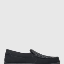 Wholesale 🎁 DC Shoes Mens Villain Leather Slip On Shoe BLACK 🔔