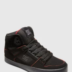 Outlet 😀 DC Shoes Mens Pure Hi Top Leather Hi Top 🔔 Shoe BLACK/RED/WHITE ⌛ -Mens Shoes Shop http3A2F2Fstatic.theiconic.com .au2Fp2Fdc shoes 7031 0682641 3