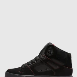 Outlet 😀 DC Shoes Mens Pure Hi Top Leather Hi Top 🔔 Shoe BLACK/RED/WHITE ⌛ -Mens Shoes Shop http3A2F2Fstatic.theiconic.com .au2Fp2Fdc shoes 7033 0682641 4