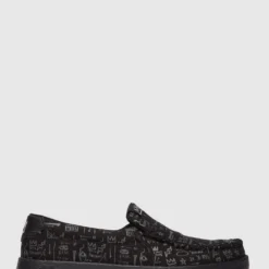 Cheap ⭐ DC ✔️ Shoes Mens Basq Villain 2 Slip On Shoe BLACK/DK GREY PRINT 💯