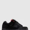 Budget 🧨 DC Shoes Mens Stag Leather 🔥 Shoe BLACK/GREY/RED ⭐