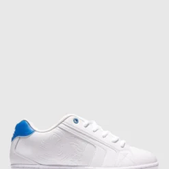 Best Pirce ❤️ DC Shoes Men's Net Shoes WHITE/WHITE/BLUE 😍