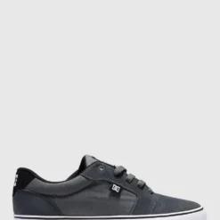 Best deal ✔️ DC 🥰 Shoes Mens Anvil Leather ⭐ Shoe DK SHADOW/WHITE ❤️