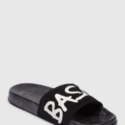 Hot Sale 😍 DC ❤️ Shoes Mens Basq Dc Slides BLACK/DK GREY PRINT ⌛