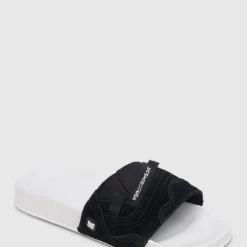 Discount ❤️ DC ⌛ Shoes Men's Williams Slides Slides BLACK/WHITE ⭐