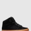 Best deal 🔥 DC Shoes Mens Pure High Top Wc Shoe BLACK/GUM ✨