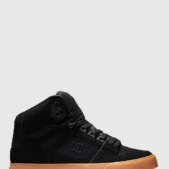 Best deal 🔥 DC Shoes Mens Pure High Top Wc Shoe BLACK/GUM ✨