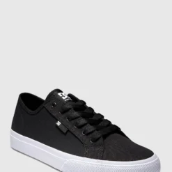 Outlet ⭐ DC 🥰 Shoes Mens Manual Txse Shoe BLACK/BLACK/WHITE 🧨
