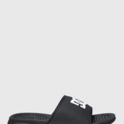 Coupon 😉 DC 😀 Shoes Men's Bolsa Slides BLACK ⌛