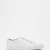 Flash Sale ❤️ Double Oak Mills Meadows Leather Sneakers White 😉