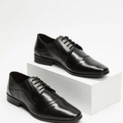 Discount 😀 Double Oak Mills Samuel Leather Lace 🔥 Shoes Black ✨