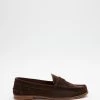 Best Sale ✨ Double Oak Mills Penny Loafers Brown Suede ✨