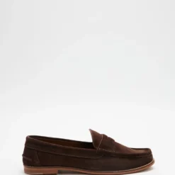 Best Sale ✨ Double Oak Mills Penny Loafers Brown Suede ✨