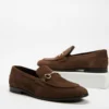 Deals 😍 Double Oak Mills Garnet Leather Loafers Brown Suede 😀