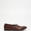Cheap ⌛ Double Oak Mills Dom Leather Loafers Brown 🧨