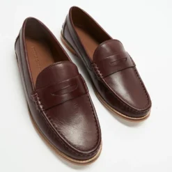 Cheap ✨ Double Oak Mills Penny Loafers Burgundy ⌛