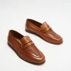 Discount ✔️ Double Oak Mills Top Woven Leather Loafers Tan ⌛