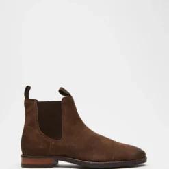Hot Sale 👍 Double Oak Mills Carson Leather Gusset Boots Brown Suede 🛒