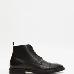 Best deal ✨ Double Oak Mills Hoy Leather Boots Black ✔️