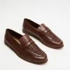 Budget 🔥 Double Oak Mills Top Woven Leather Loafers Brown 🔥