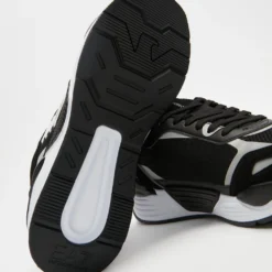 Flash Sale ✔️ Emporio Armani EA7 Mesh Logo Runners - Unisex Black & Silver 🌟 -Mens Shoes Shop http3A2F2Fstatic.theiconic.com .au2Fp2Fea7 emporio armani 9864 8130351 3