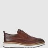 Discount ✨ ECCO ST.1 Hybrid Wingtip Derby 😍 Shoes COGNAC ⭐