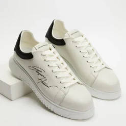 Best deal ❤️ Emporio Armani Platform Signature Sneakers - Men's Off White & Black 🛒 -Mens Shoes Shop http3A2F2Fstatic.theiconic.com .au2Fp2Femporio armani 3914 4961531 4