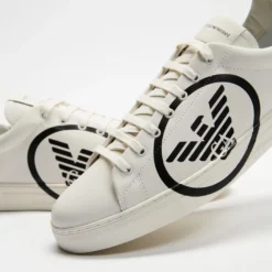 Best Pirce 🧨 Emporio Armani Logo Court Sneakers - Men's Off White & Navy ❤️ -Mens Shoes Shop http3A2F2Fstatic.theiconic.com .au2Fp2Femporio armani 7625 0847051 4