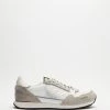 Best Sale 😍 Emporio Armani Retro Logo Runners - Men's Tan & Off White 🥰