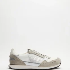 Best Sale 😍 Emporio Armani Retro Logo Runners - Men's Tan & Off White 🥰