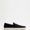 Best deal ⌛ Emporio Armani Slip On Logo Sneakers Black ⌛