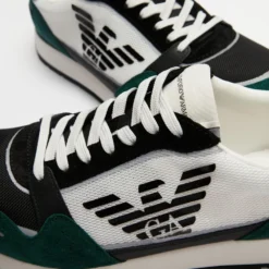 Brand new ✔️ Emporio Armani Retro Logo Runners - Men's Green, Black & Off White ❤️ -Mens Shoes Shop http3A2F2Fstatic.theiconic.com .au2Fp2Femporio armani 7675 9747051 4