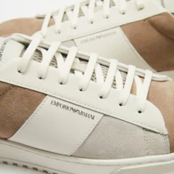 Discount 🌟 Emporio Armani Tri-Colour Court Sneakers - Men's Sand, Moong & Off White ✨ -Mens Shoes Shop http3A2F2Fstatic.theiconic.com .au2Fp2Femporio armani 7686 7847051 4